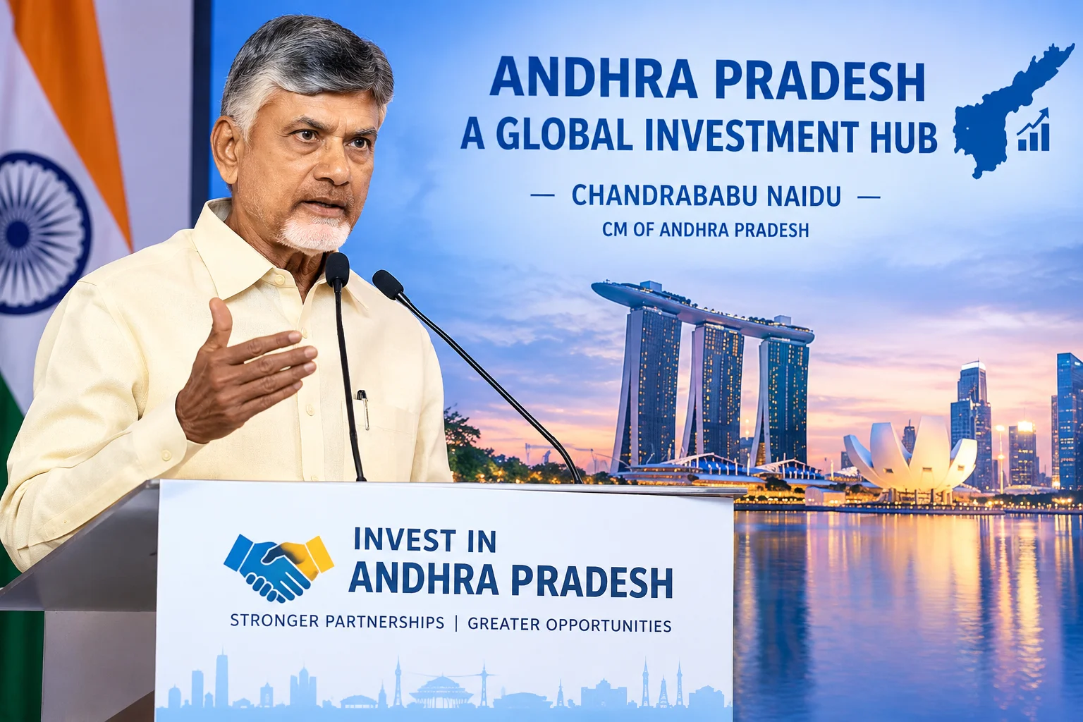 A.P. CM Chandrababu Naidu Highlights Andhra Pradesh as a Global Investment Hub in Singapore