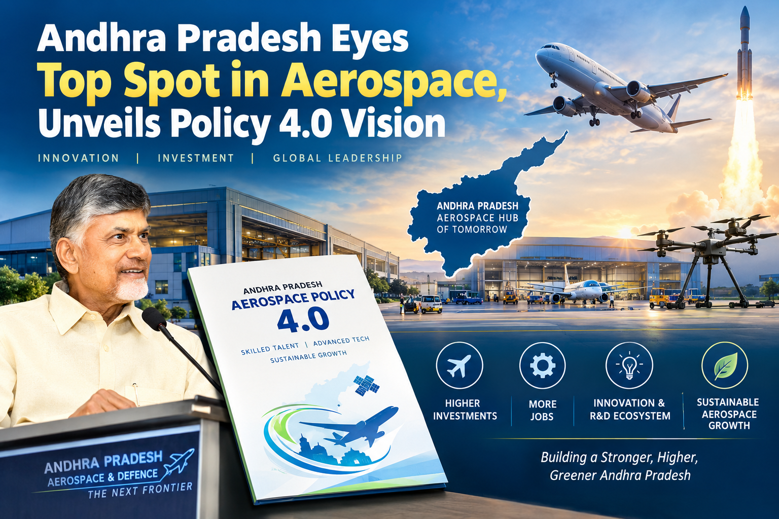 Andhra Pradesh Eyes Top Spot in Aerospace, Unveils Policy 4.0 Vision
