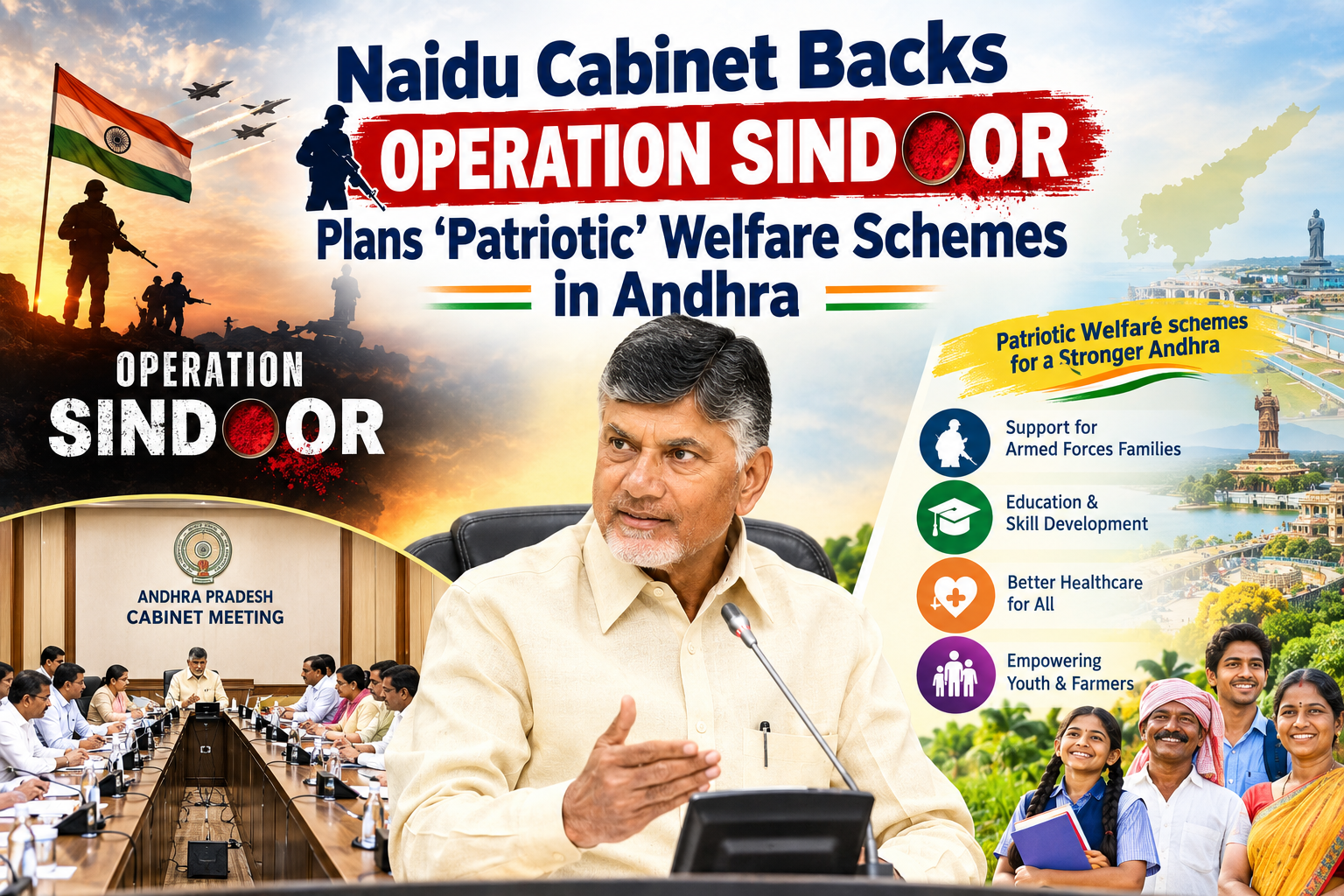  Naidu Cabinet Backs Operation Sindoor, Plans ‘Patriotic’ Welfare Schemes in Andhra 